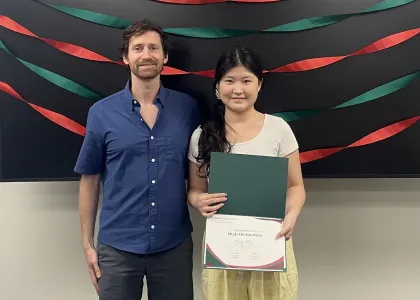 Joe Guinness with honoree Cindy Nan